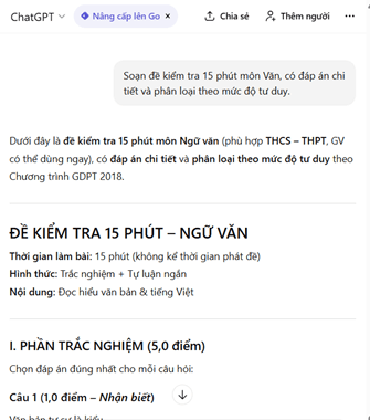 Bộ câu lệnh ChatGPT giúp giáo viên có thêm ý tưởng soạn bài siêu nhanh