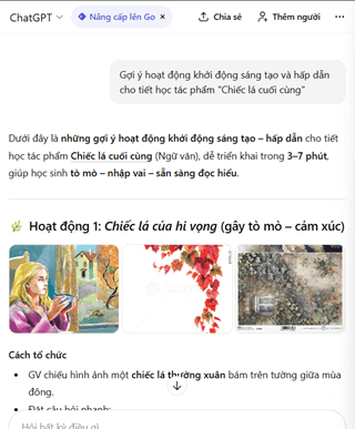 Bộ câu lệnh ChatGPT giúp giáo viên có thêm ý tưởng soạn bài siêu nhanh