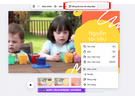 Bộ công cụ chỉnh sửa video trên Canva