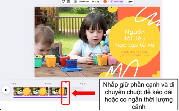 Bộ công cụ chỉnh sửa video trên Canva