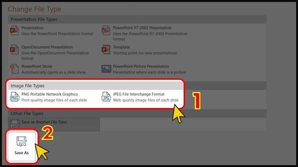Các cách xuất file Powerpoint thành hình ảnh chất lượng, miễn phí