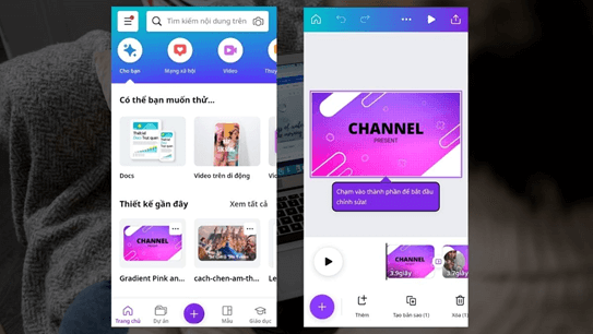 Cách chèn âm thanh vào bài giảng trên Canva