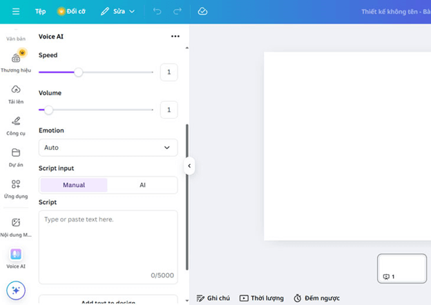 Cách chuyển văn bản thành giọng nói trên Canva