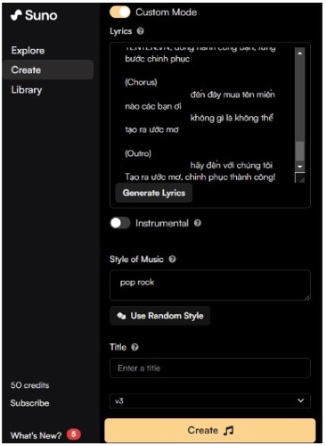 Cách tạo nhạc từ văn bản bằng Suno AI