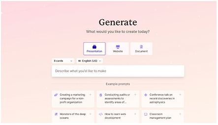 Cách tạo slide thuyết trình, bài giảng bằng Gamma AI