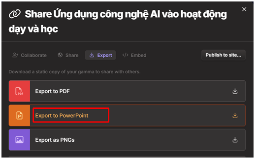 Cách tạo slide thuyết trình, bài giảng bằng Gamma AI
