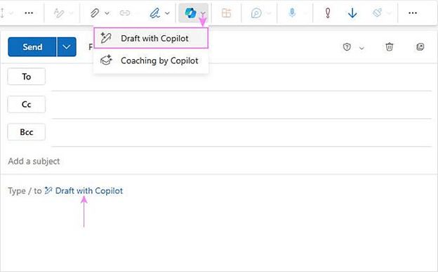 Cách viết email, thông báo trong Outlook