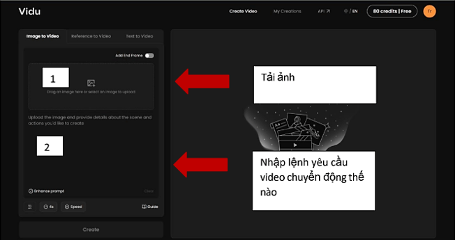 Hướng dẫn biến ảnh thành chuyển động bằng phần mềm Vidu