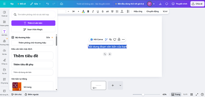Hướng dẫn cơ bản về các công cụ thiết kế của Canva