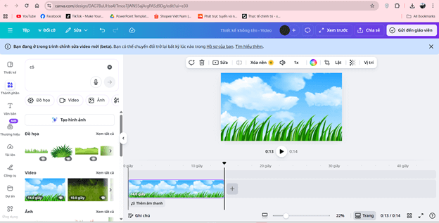 Hướng dẫn làm quả biết nói trên Canva