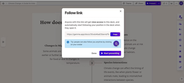 Hướng dẫn sử dụng gamma app trong giảng dạy