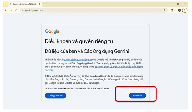 Hướng dẫn sử dụng gemini trong giảng dạy