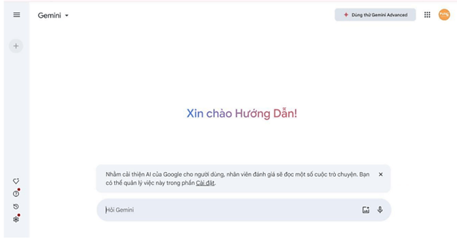 Hướng dẫn sử dụng gemini trong giảng dạy