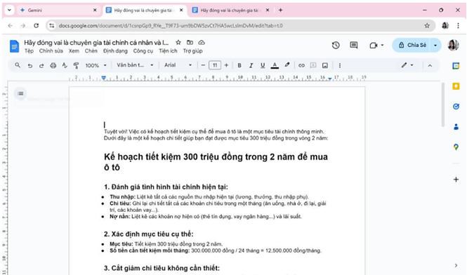 Hướng dẫn sử dụng gemini trong giảng dạy
