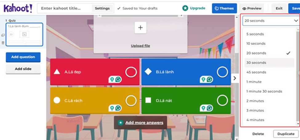 Hướng dẫn sử dụng Kahoot! tạo trò chơi trong giảng dạy