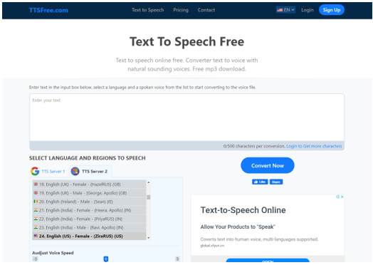 Hướng dẫn sử dụng TTS Free tạo văn bản thanh giọng nói