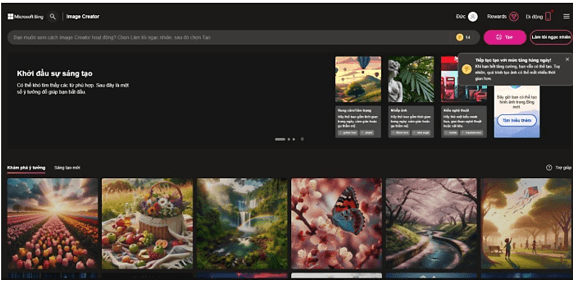 Hướng dẫn sử dụng ứng dụng Bing AI trong việc tạo hình ảnh