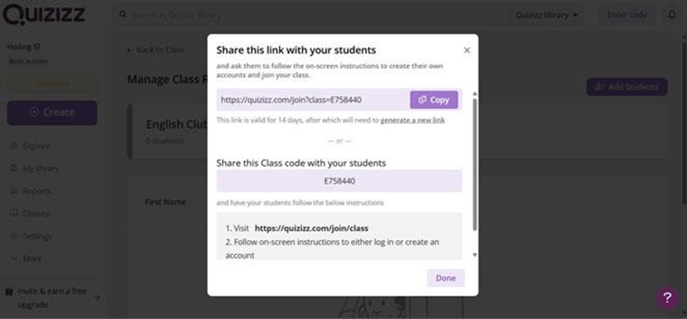 Hướng dẫn tạo bài luyện, ôn thi, kiểm tra định kì trên Quizizz