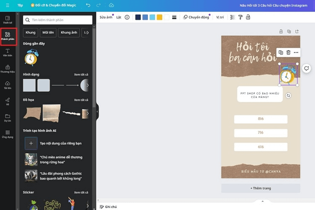 Hướng dẫn tạo câu hỏi trắc nghiệm trên Canva
