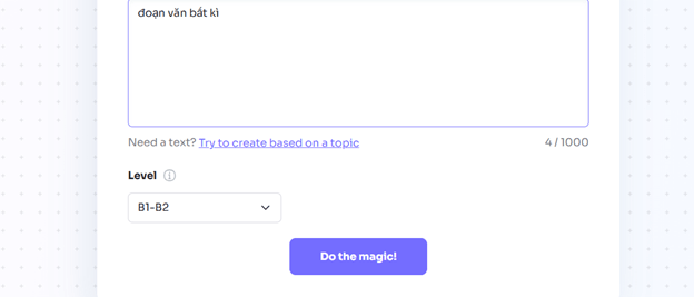 Hướng dẫn tạo câu hỏi từ đoạn văn trên Twee