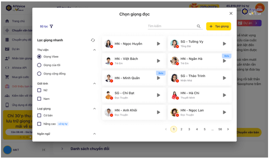 Hướng dẫn tạo giọng nói từ văn bản với Vbee Text To Speech