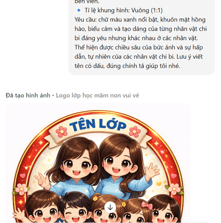 Hướng dẫn tạo logo nhóm lớp bằng chatGPT