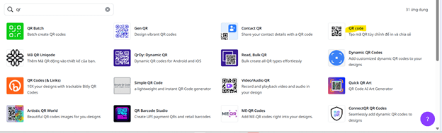 Hướng dẫn tạo mã QR trong Canva