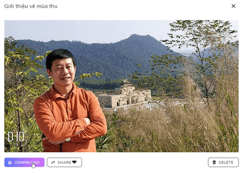 Hướng dẫn tạo nhân vật, MC từ ảnh chụp bằng AI trên DI-D