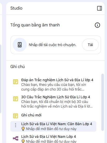Hướng dẫn tạo podcast audio tiếng Việt trên tài liệu của bạn