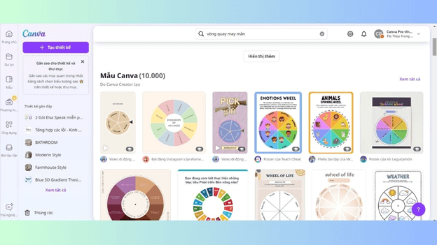Hướng dẫn tạo trò chơi vòng quay may mắn trên Canva