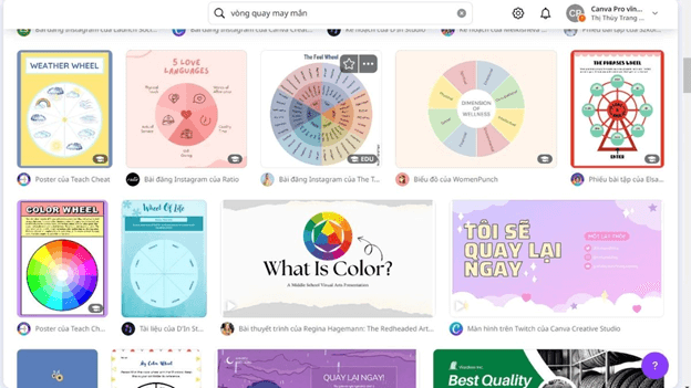 Hướng dẫn tạo trò chơi vòng quay may mắn trên Canva