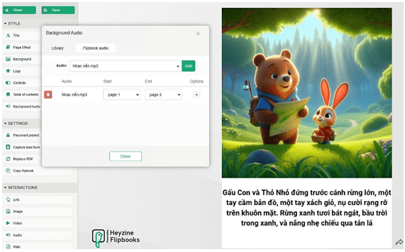Hướng dẫn tạo truyện tranh trên Canva và Heyzine Flipbooks