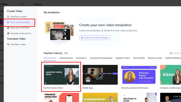 Hướng dẫn tạo video AI bằng HeyGenAI