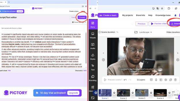 Hướng dẫn tạo video từ văn bản bằng Pictory AI