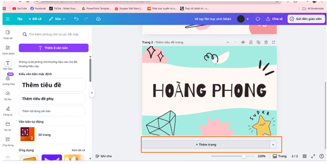 Hướng dẫn thiết kế thẻ tên học sinh trên Canva