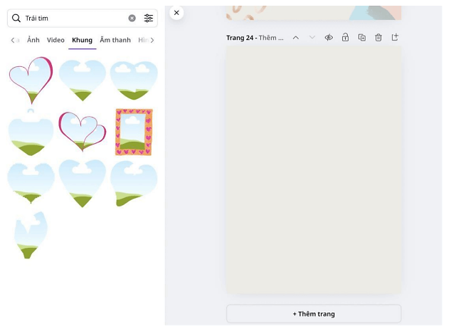 Hướng dẫn tìm kiếm các thành phần đơn lẻ trong một mẫu thiết kế trên Canva