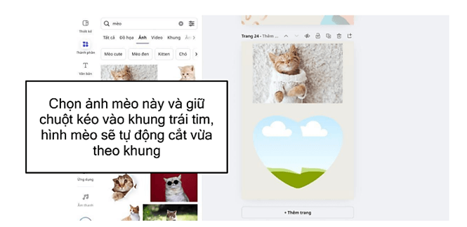 Hướng dẫn tìm kiếm các thành phần đơn lẻ trong một mẫu thiết kế trên Canva