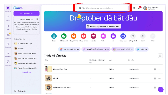 Hướng dẫn tìm kiếm kho video mẫu và định dạng phù hợp trên Canva