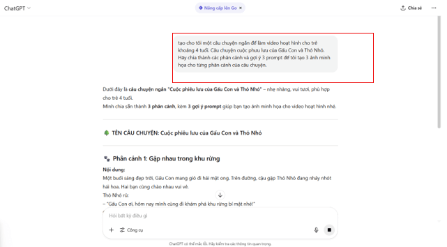 Hướng dẫn viết prompt tạo ảnh cho truyện tranh trên ChatGPT