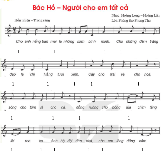 Bài hát " Bác Hồ - Người cho em Tất cả" TG Hoàng Long + Hoàng Lân