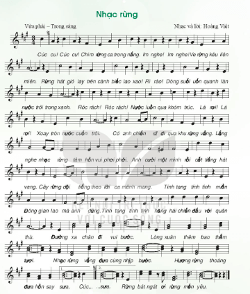 Nhạc sĩ Hoàng Việt và ca khúc Nhạc rừng trang 18, 19 Âm nhạc lớp 7 | Giải Âm nhạc 7