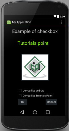 CheckBox trong Android