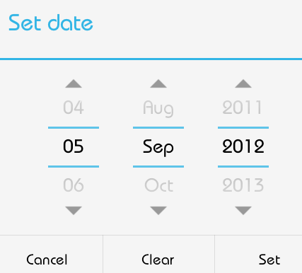 Date Picker trong Android