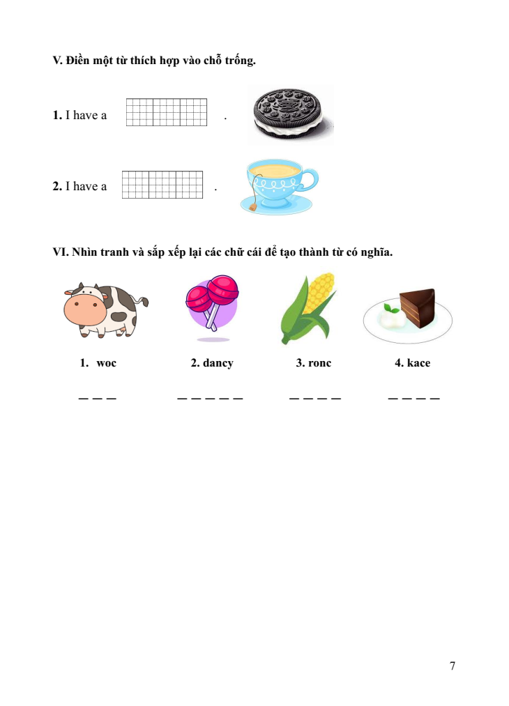 Bài tập cuối tuần Tiếng Anh lớp 1 Kết nối tri thức (có đáp án) | Đề kiểm tra cuối tuần Tiếng Anh lớp 1