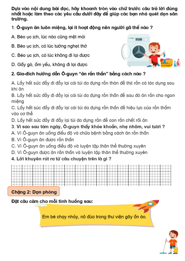 Bài tập cuối tuần Tiếng Việt lớp 3 Tuần 24 Chân trời sáng tạo có đáp án (có đáp án) | Đề kiểm tra cuối tuần Tiếng Việt lớp 3