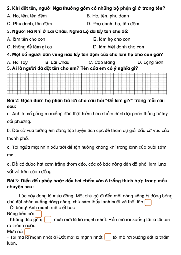 Bài tập cuối tuần Tiếng Việt lớp 3 Tuần 26 Cánh diều (có đáp án) | Đề kiểm tra cuối tuần Tiếng Việt lớp 3