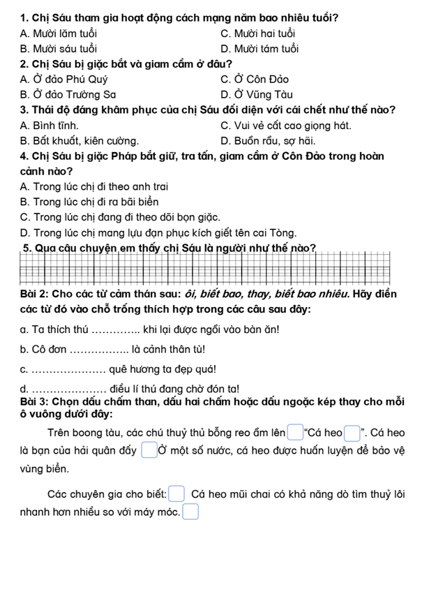 Bài tập cuối tuần Tiếng Việt lớp 3 Tuần 28 Cánh diều (có đáp án) | Đề kiểm tra cuối tuần Tiếng Việt lớp 3