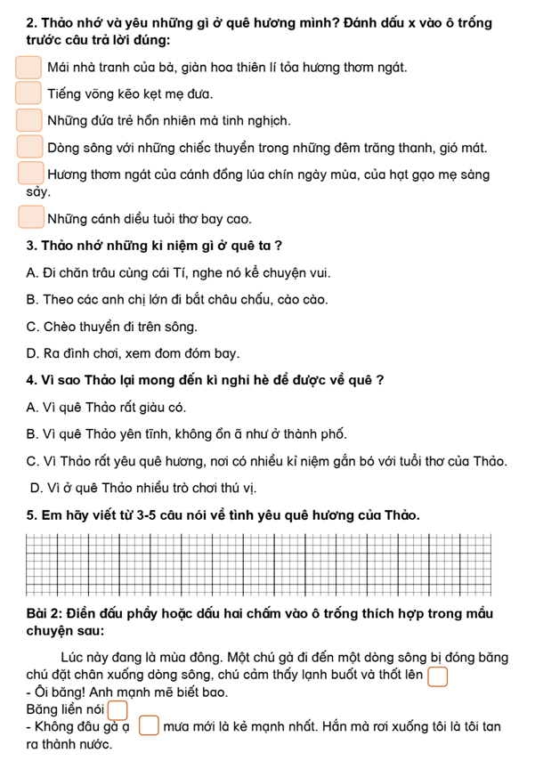Bài tập cuối tuần Tiếng Việt lớp 3 Tuần 29 Chân trời sáng tạo có đáp án (có đáp án) | Đề kiểm tra cuối tuần Tiếng Việt lớp 3