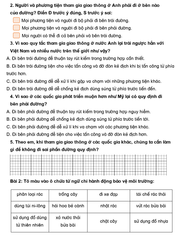 Bài tập cuối tuần Tiếng Việt lớp 3 Tuần 32 Chân trời sáng tạo có đáp án (có đáp án) | Đề kiểm tra cuối tuần Tiếng Việt lớp 3