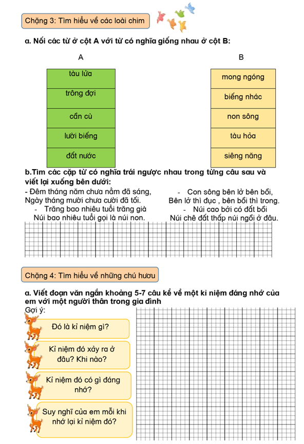 Bài tập cuối tuần Tiếng Việt lớp 3 Tuần 9 Cánh diều (có đáp án) | Đề kiểm tra cuối tuần Tiếng Việt lớp 3